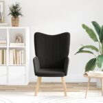 vidaXL kreslo Čierna 62 x 67 x 95,5 cm Sherpa látka – Obrázok 3