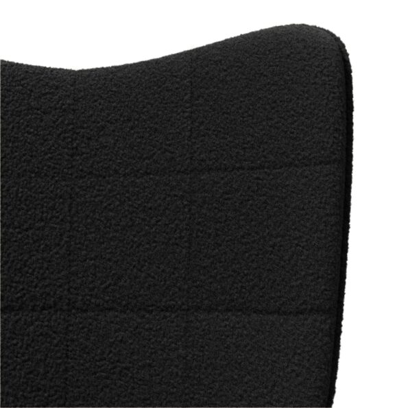 vidaXL kreslo Čierna 62 x 67 x 95,5 cm Sherpa látka – Obrázok 7