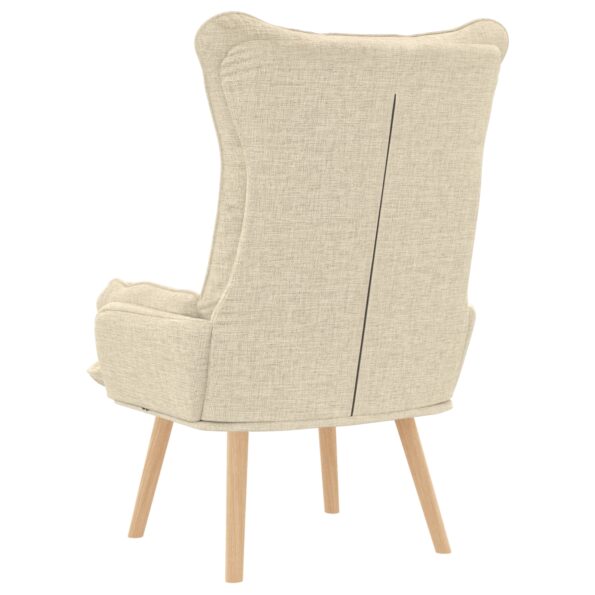 vidaXL kreslo Krémová 69 x 74 x 93 cm Tkanina a preglejka – Obrázok 6