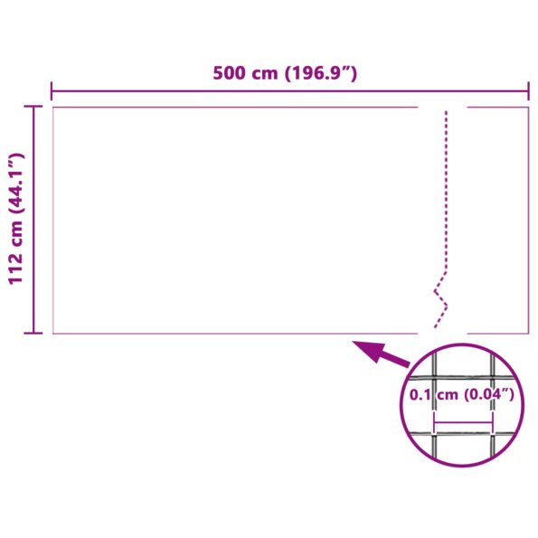 vidaXL Hmyzová sieť biela 112x500 cm sklolaminát – Obrázok 8