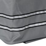 vidaXL Nákupný vozík s kolieskami a nastaviteľnou rukoväťou Sivá 40 L – Obrázok 10