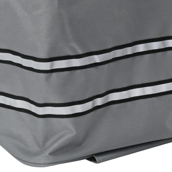 vidaXL Nákupný vozík s kolieskami a nastaviteľnou rukoväťou Sivá 40 L – Obrázok 10