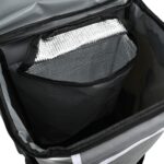 vidaXL Nákupný vozík s kolieskami a nastaviteľnou rukoväťou Sivá 40 L – Obrázok 9