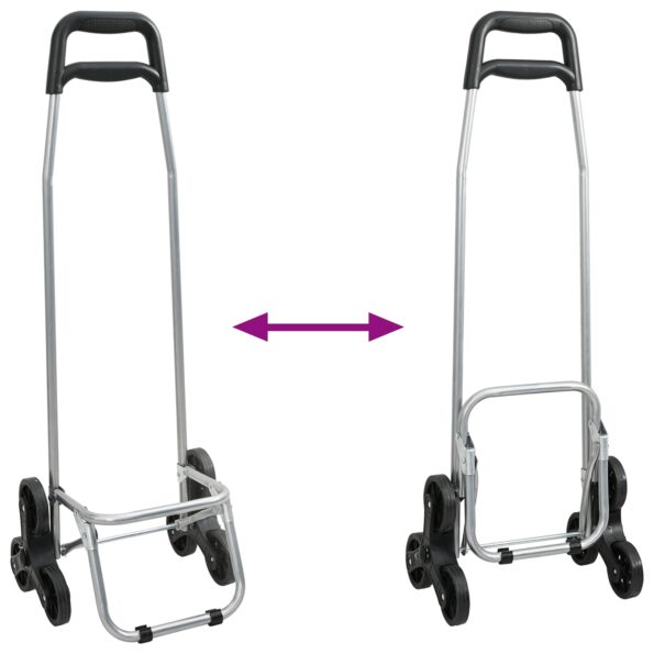 vidaXL Nákupný vozík so schodiskovým lezecem Modrý 38 L – Obrázok 11