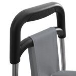 vidaXL Nákupný vozík s kolesami Sivá 35 L – Obrázok 3