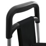 vidaXL Nákupný vozík s kolesami Čierny 35 L – Obrázok 4