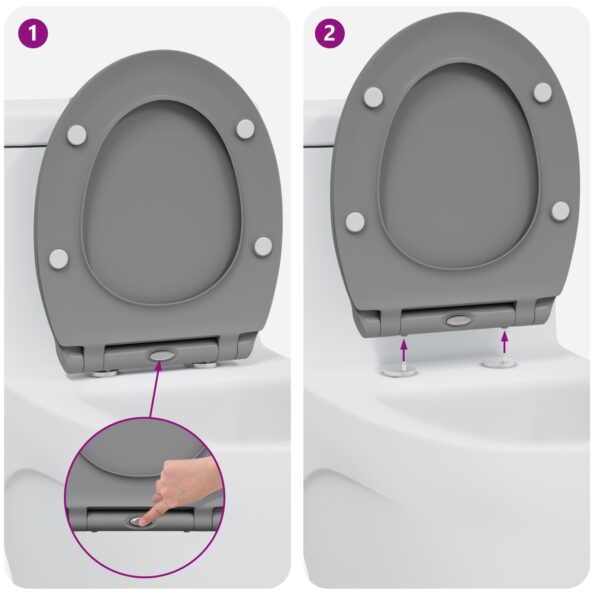 42002363_11.jpg vidaXL Rýchloupínacie WC sedadlo so soft close Duroplast Sivá – Obrázok 11