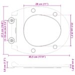vidaXL Rýchlonavrátna toaletná doska s tichým zavretím Duroplast biela – Obrázok 12