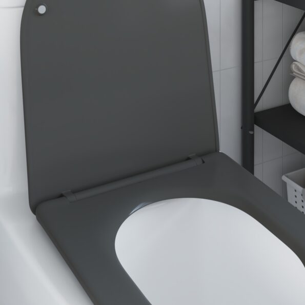 42002366_4.jpg vidaXL Rýchloupínacie WC sedadlo s tichým zatváraním Duroplast Antracit – Obrázok 4