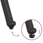 vidaXL Záhradné stoličky 2 ks Čierne z liatiny – Obrázok 9