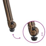 vidaXL Záhradné stoličky 2 ks Bronzová liatina – Obrázok 9