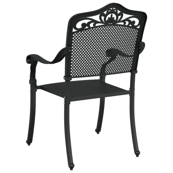 vidaXL Záhradné stoličky 2 ks Čierna liatina – Obrázok 6