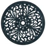 vidaXL 3-dielna záhradná bistro súprava - Zelená, hliníková – Obrázok 8