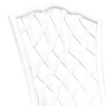 vidaXL 3-dielna bistro súprava do záhrady, biela, z liateho hliníka – Obrázok 9