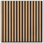 vidaXL akustické nástenné panely 2 ks lamelové 60,5x60 cm dubová dyha – Obrázok 6