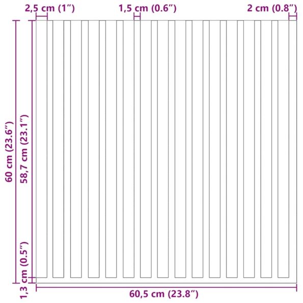 vidaXL akustické nástenné panely 2 ks lamelové 60,5x60 cm dubová dyha – Obrázok 10