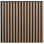 vidaXL akustické nástenné panely 8 ks lamelové 60,5x60 cm dubová dyha – Obrázok 6