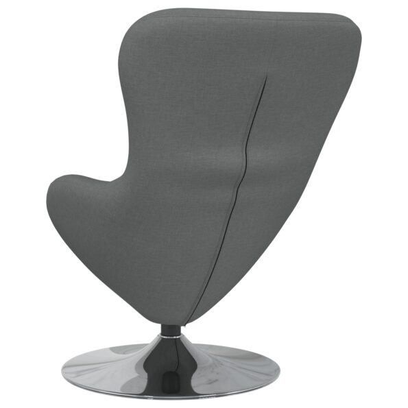 vidaXL Vajíčkové kreslo Tmavo šedá 63 x 73 x 90 cm látka – Obrázok 6