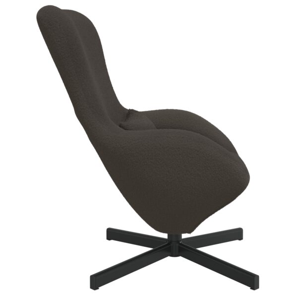 vidaXL Vajíčkové kreslo Tmavo šedá 63 x 73 x 90 cm látka – Obrázok 5