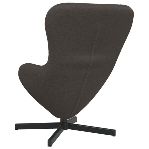vidaXL Vajíčkové kreslo Tmavo šedá 63 x 73 x 90 cm látka – Obrázok 6