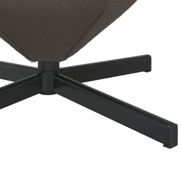 vidaXL Vajíčkové kreslo Tmavo šedá 63 x 73 x 90 cm látka – Obrázok 8