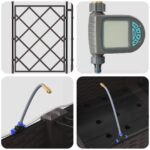 vidaXL Záhradné kvetináče s vodným zavlažovacím systémom 2 ks Hnedá – Obrázok 8