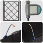 vidaXL Záhradné kvetináče so systémom zavlažovania 3 ks Hnedá – Obrázok 7