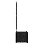 vidaXL záhradný kvetináč s trelisé čierny 40x40x143 cm – Obrázok 5