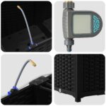 vidaXL Záhradné kvetináče so systémom zavlažovania 2 ks Čierna – Obrázok 7