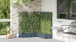 vidaXL Záhradný kvetináč s mriežkou 5 ks Sivý 120x120x125.5 cm – Obrázok 4