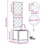 vidaXL Záhradné kvetináče so systémom zavlažovania šedé – Obrázok 9