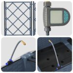 vidaXL Záhradné kvetináče so zavlažovacím systémom 3 ks Sivá – Obrázok 8