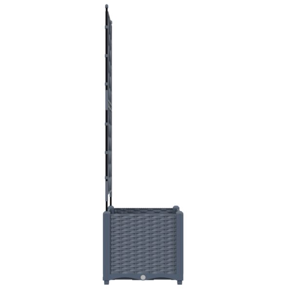 vidaXL záhradný kvetináč s mriežkou svetlosivý 40x40x143 cm – Obrázok 6