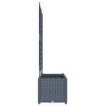 vidaXL Záhradný kvetináč s trelisom 2 ks Svetlosivý 80x40x143 cm – Obrázok 6