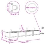 vidaXL Záhradné kvetináče so systémom zavlažovania 4 ks Svetlosivá – Obrázok 9