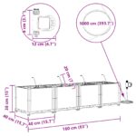 vidaXL Záhradné truhlíky so systémom zavlažovania 4 ks Svetlosivá – Obrázok 9