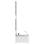 vidaXL Záhradné kvetináče so zavlažovacím systémom Biela – Obrázok 6