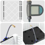 vidaXL Záhradné kvetináče so zavlažovacím systémom Biela – Obrázok 8