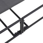 vidaXL Záhradné lehátko Antracit 200x74x73 cm Oceľ a Textilén – Obrázok 9