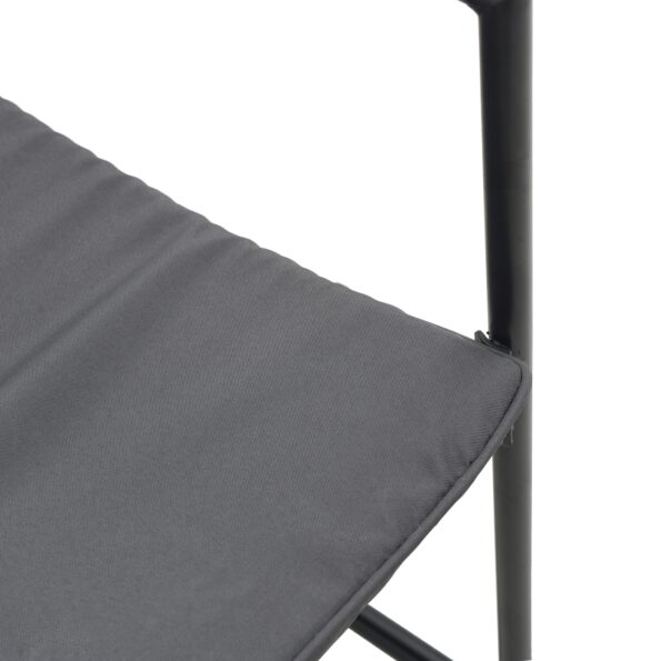 vidaXL Stolička s vankúšom 4 pcs Čierna a antracit Textilén – Obrázok 11