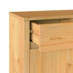 vidaXL Komoda ""DRAMMEN"" 114x43x75,5 cm Masívne drevo borovica – Obrázok 9