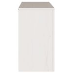 vidaXL Komoda ""DRAMMEN"" Biela 114x43x75,5 cm Masívne drevo borovica – Obrázok 8