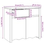 vidaXL Komoda ""DRAMMEN"" Biela 79x43x75,5 cm Masívne drevo borovica – Obrázok 11