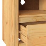 vidaXL TV skrinka ""DRAMMEN"" 99x43x55 cm z masívneho borovicového dreva – Obrázok 9