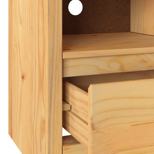 vidaXL TV skrinka ""DRAMMEN"" 99x43x55 cm z masívneho borovicového dreva – Obrázok 9