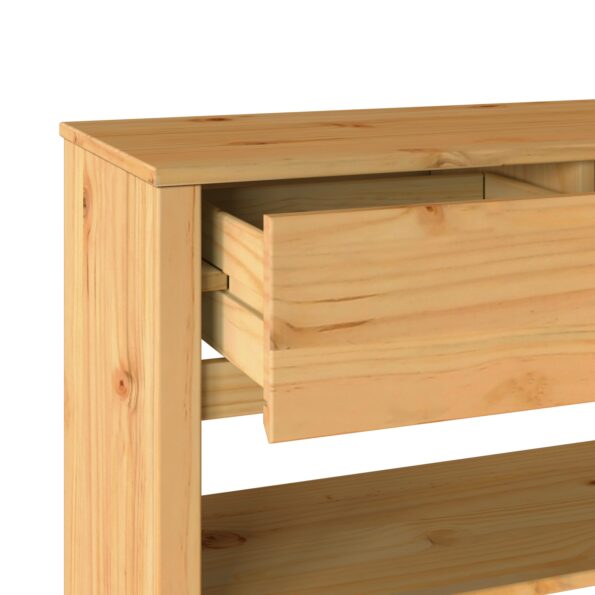 vidaXL Konzolový stôl ""DRAMMEN"" 89,5x37x73 cm Z pevného borovicového dreva – Obrázok 9