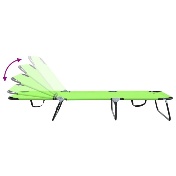 vidaXL Skladacie lehátko Prenosné Zelené 600D Oxford textília – Obrázok 9