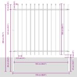vidaXL Záhradný plot s hrotmi Šedý 1,7x1,5 m Oceľ – Obrázok 6