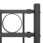 vidaXL Záhradný plot Šedý 1,7x1 m Oceľ – Obrázok 5