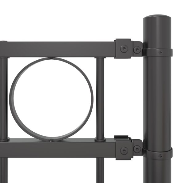 vidaXL Záhradný plot Šedý 1,7x1 m Oceľ – Obrázok 5